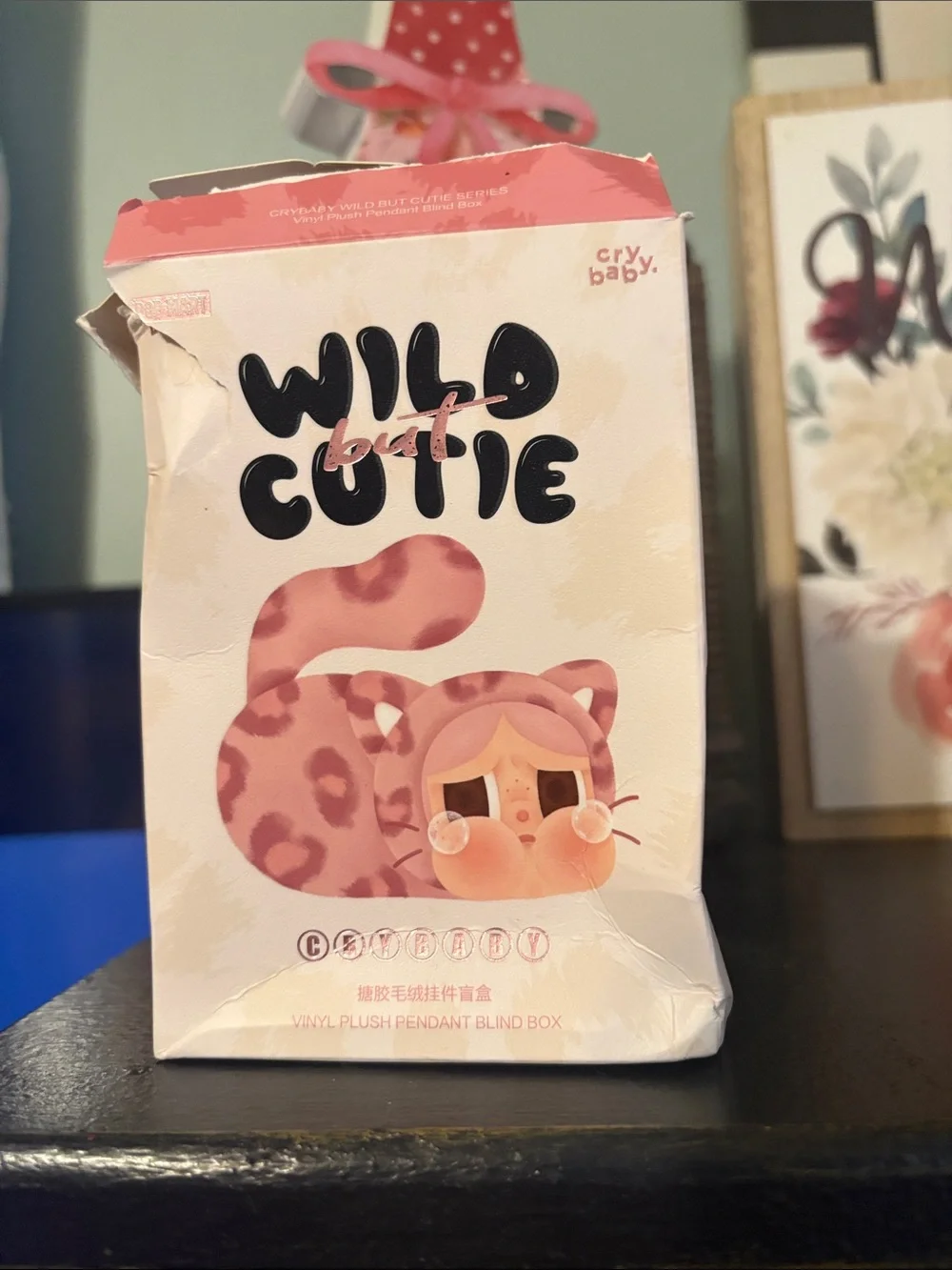 2/30❤️popmart crybaby Plush Keychain - cheetah 🐆 Fuzzy Character